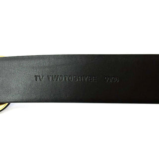 Valentino V Logo Signature Calfskin Belt Black
