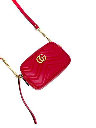 Gucci Red Small Marmont Bag