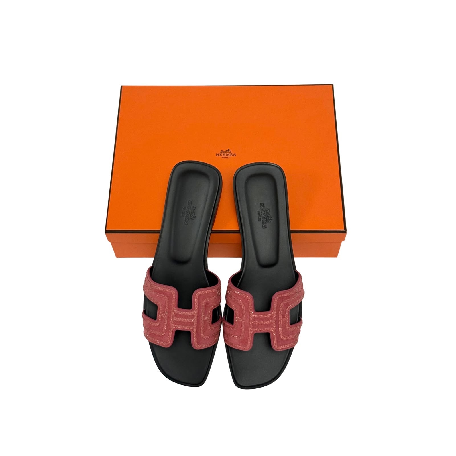 Hermes Limited Edition Oran Sandal Arcane Rose Amarante