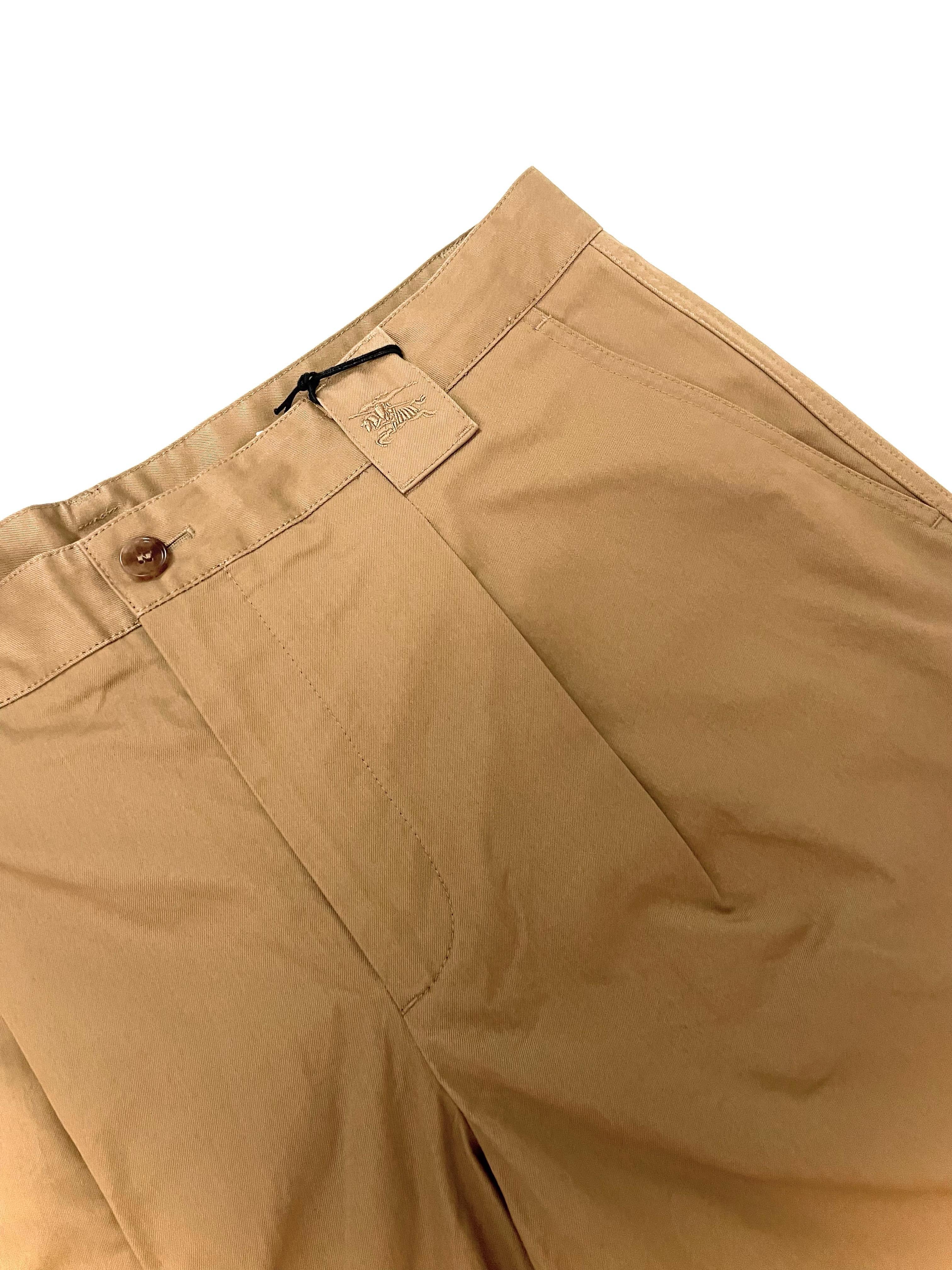 Burberry Beige Shorts Horse Embroidery