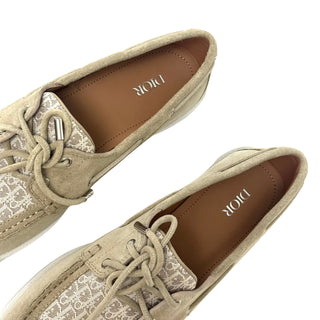 Christian Dior Granville boatshoe Suede Canvas
