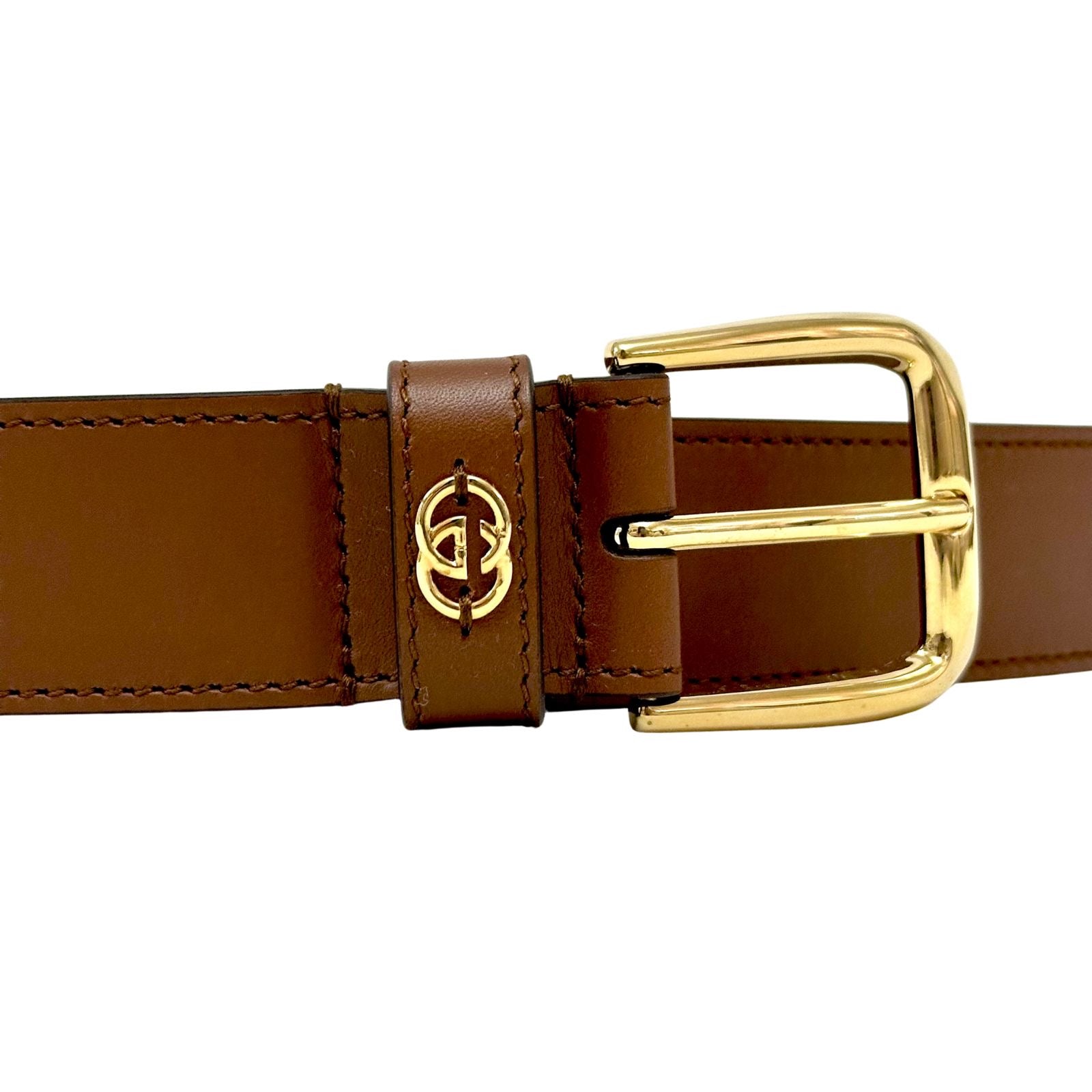 Gucci Interlocking G Square Buckle Belt