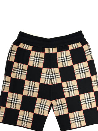 Burberry Classic Vintage Caro Design Wool Shorts
