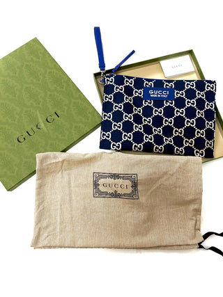 Gucci Canvas Pouch with hand strap