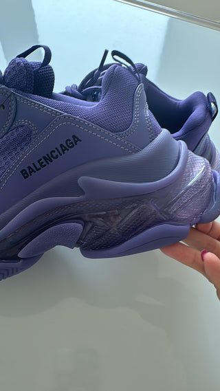 Balenciaga Triple S Sneakers Purple
