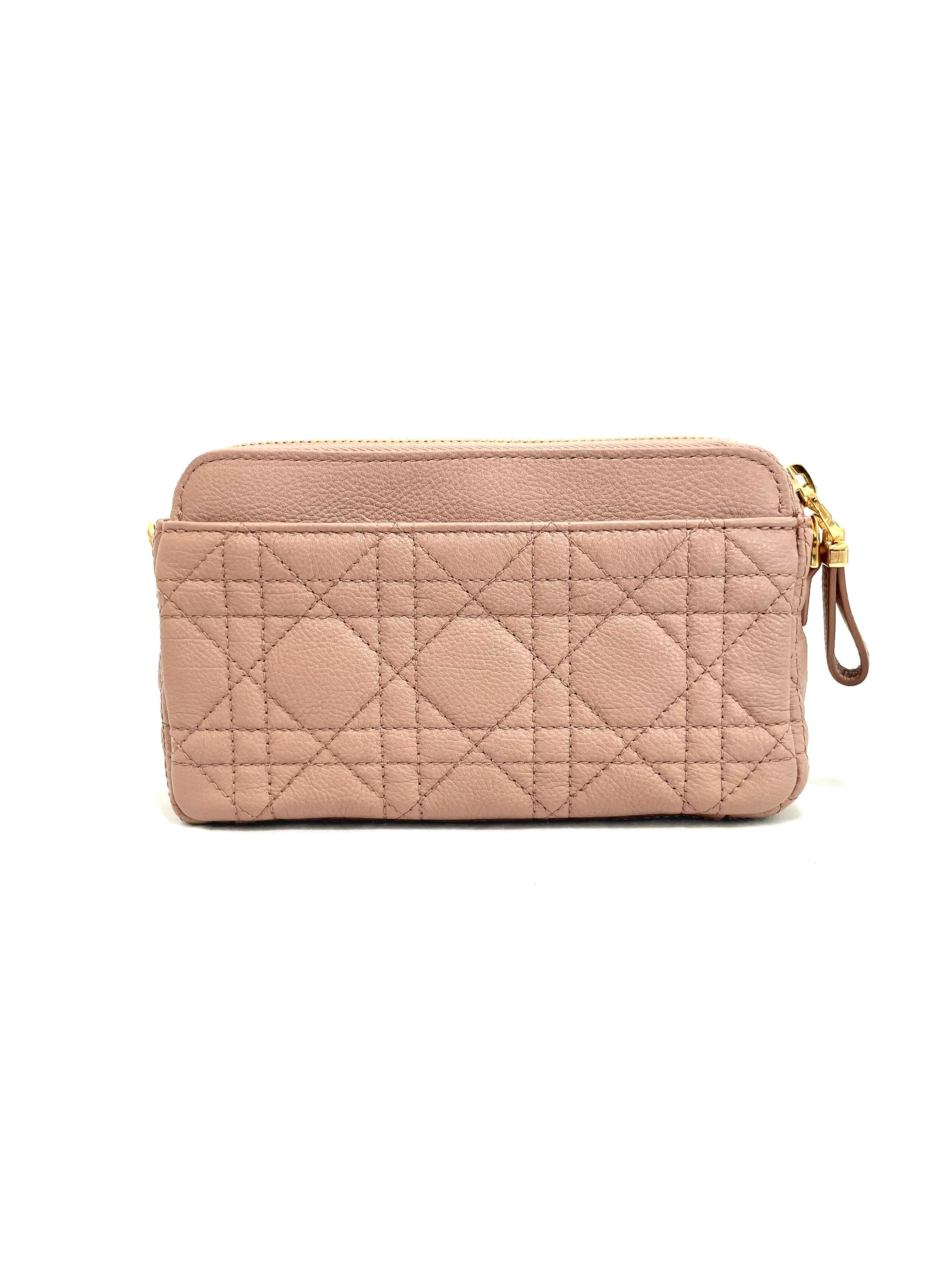 Dior Rose Gold Small Caro Bag
