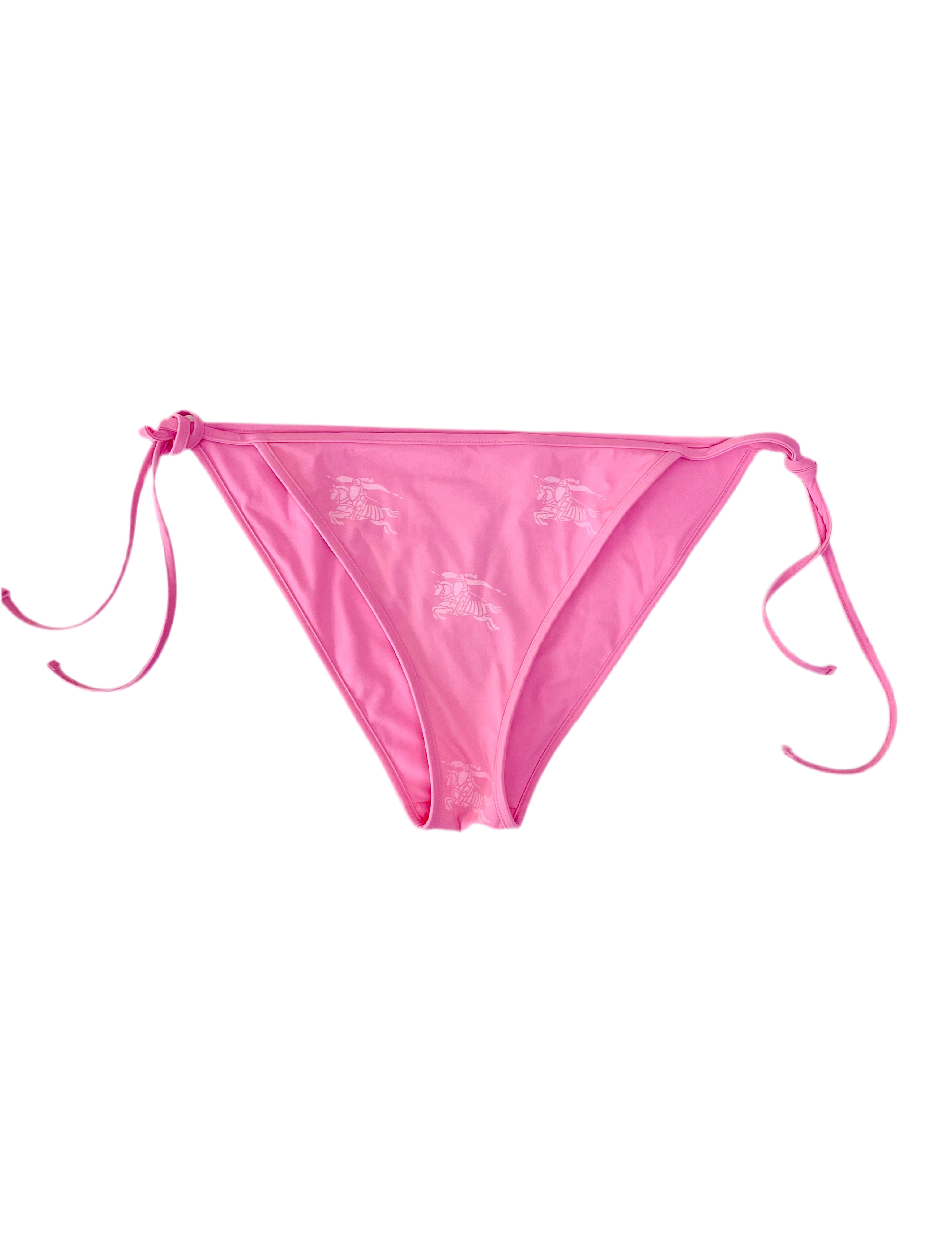 Burberry Pink Horse Logo Padded Bikini