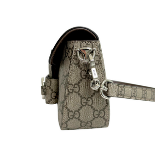 Gucci Horsebit 1955 Shoulder Bag Beige/ Brown GG Supreme