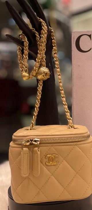 Chanel Small Vanity Case Gold