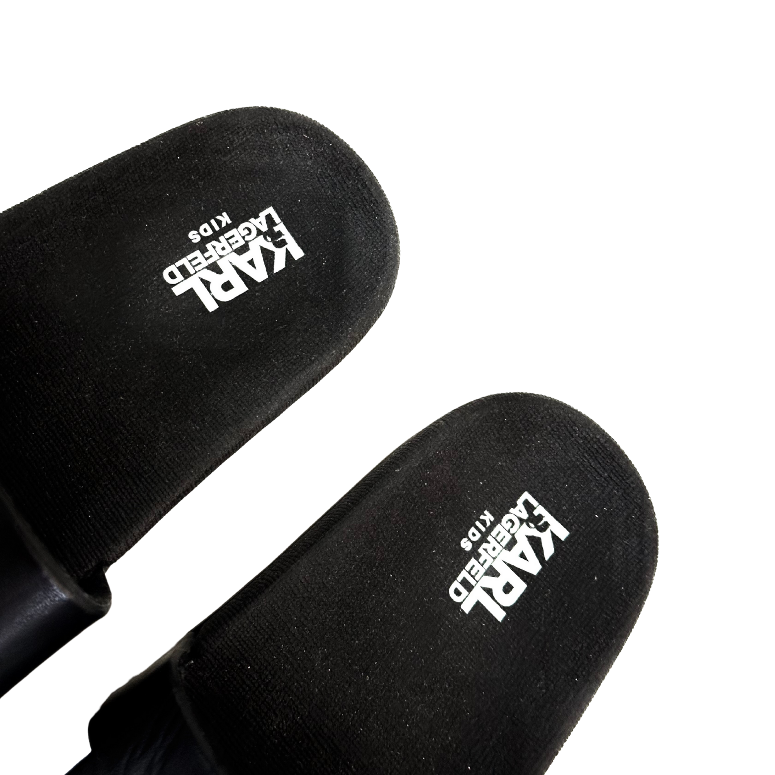 Karl Lagerfeld Black Logo Slides