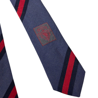 Gucci Stripes Navy/ Red Silk Tie