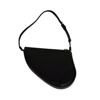 Christian Dior Goatskin Saddle Rodeo Pouch Black