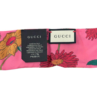 Gucci Silk Twill Pink Multicolor