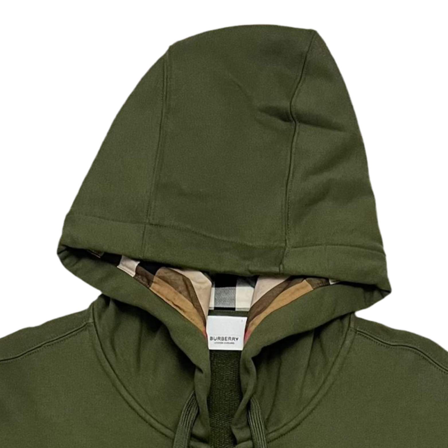 Burberry Army Green Zip Cardigan Classic Hoodie