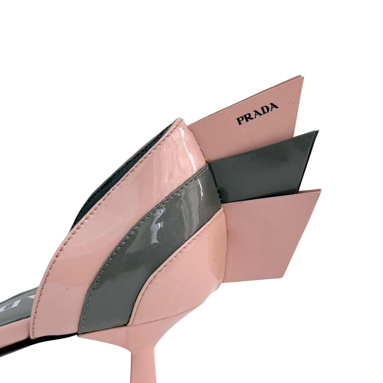 Prada Two Tone Patent Leather D Orsay Pumps