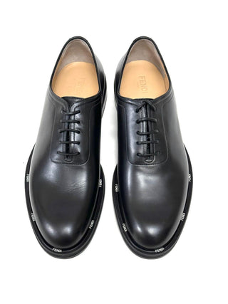Fendi Leather Shoes Black