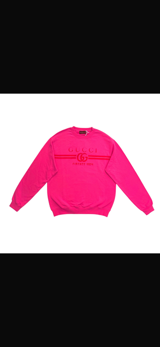 Gucci Pink Sweater With Print Firenzi