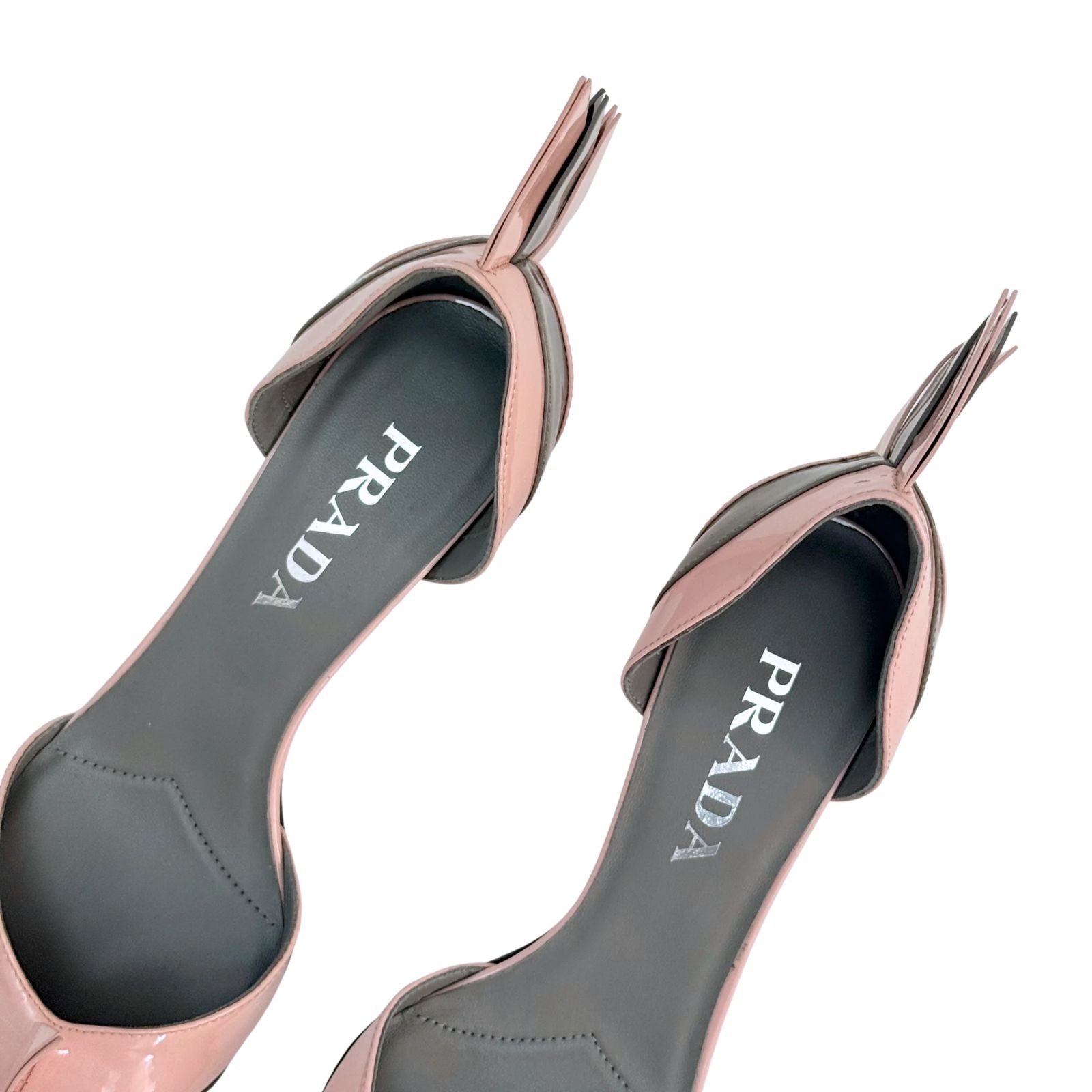 Prada Two Tone Patent Leather D Orsay Pumps
