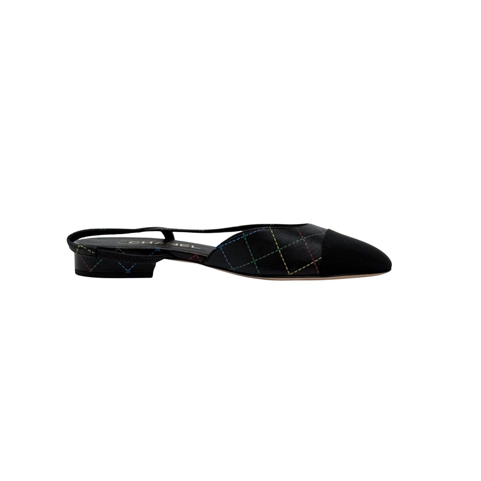 Chanel CC Flat Slingback