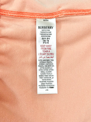 Burberry Peach Horse Embroidery Shorts