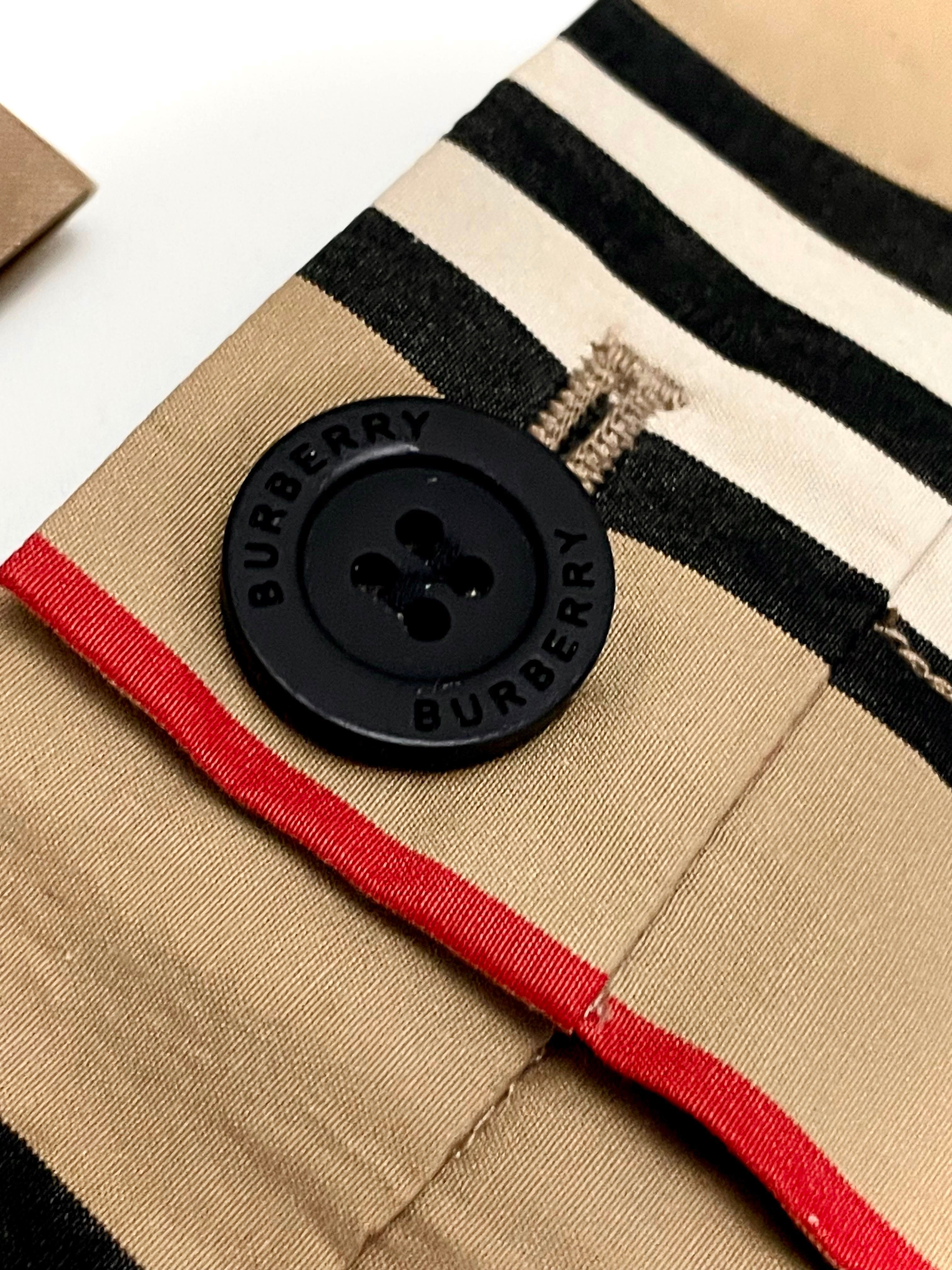 Burberry Classic Design Stripes Shorts