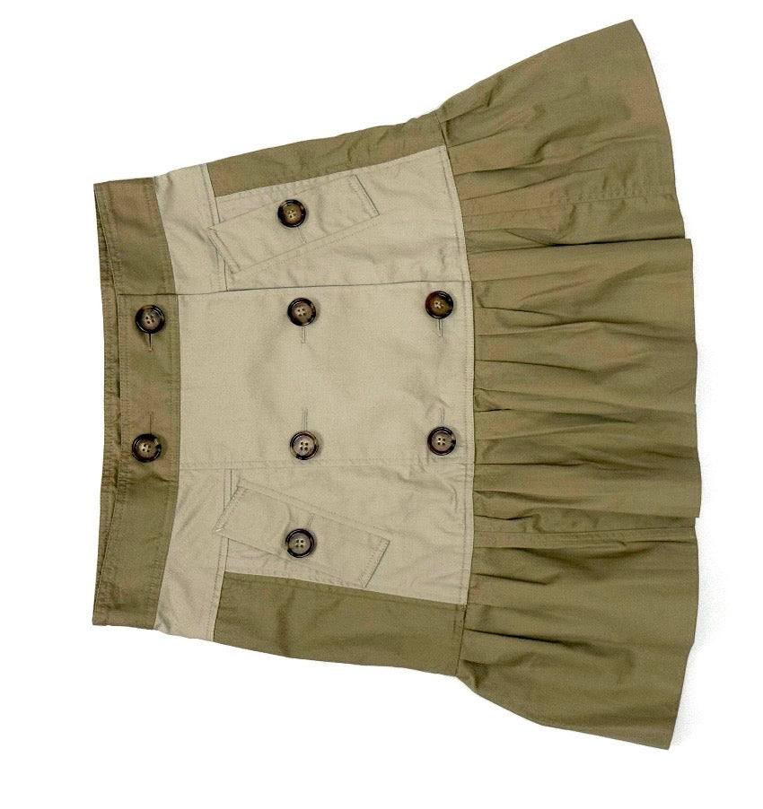 Burberry Beige Cotton Twill Skirt