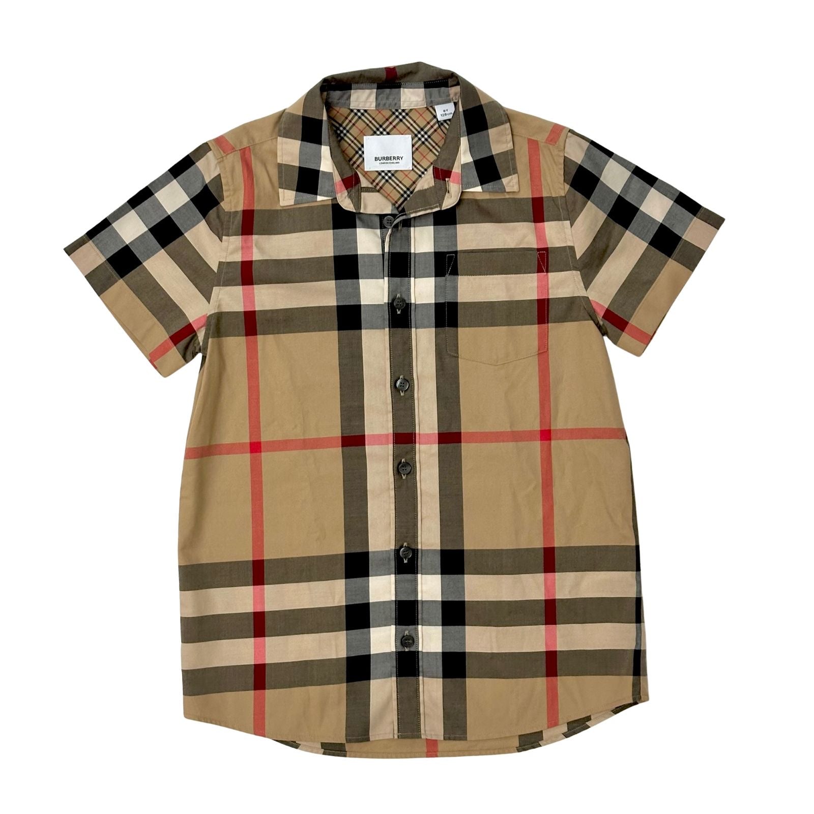 Burberry Beige Checkered Shirt