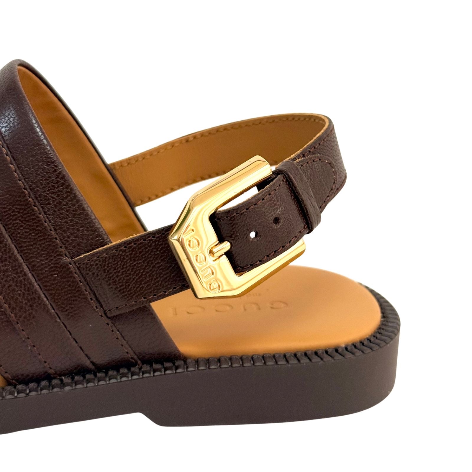 Gucci Horsebit Flat Sandals in Leather