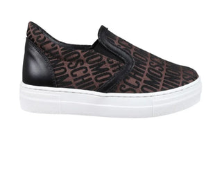 Moschino Brown Slip On Trainers
