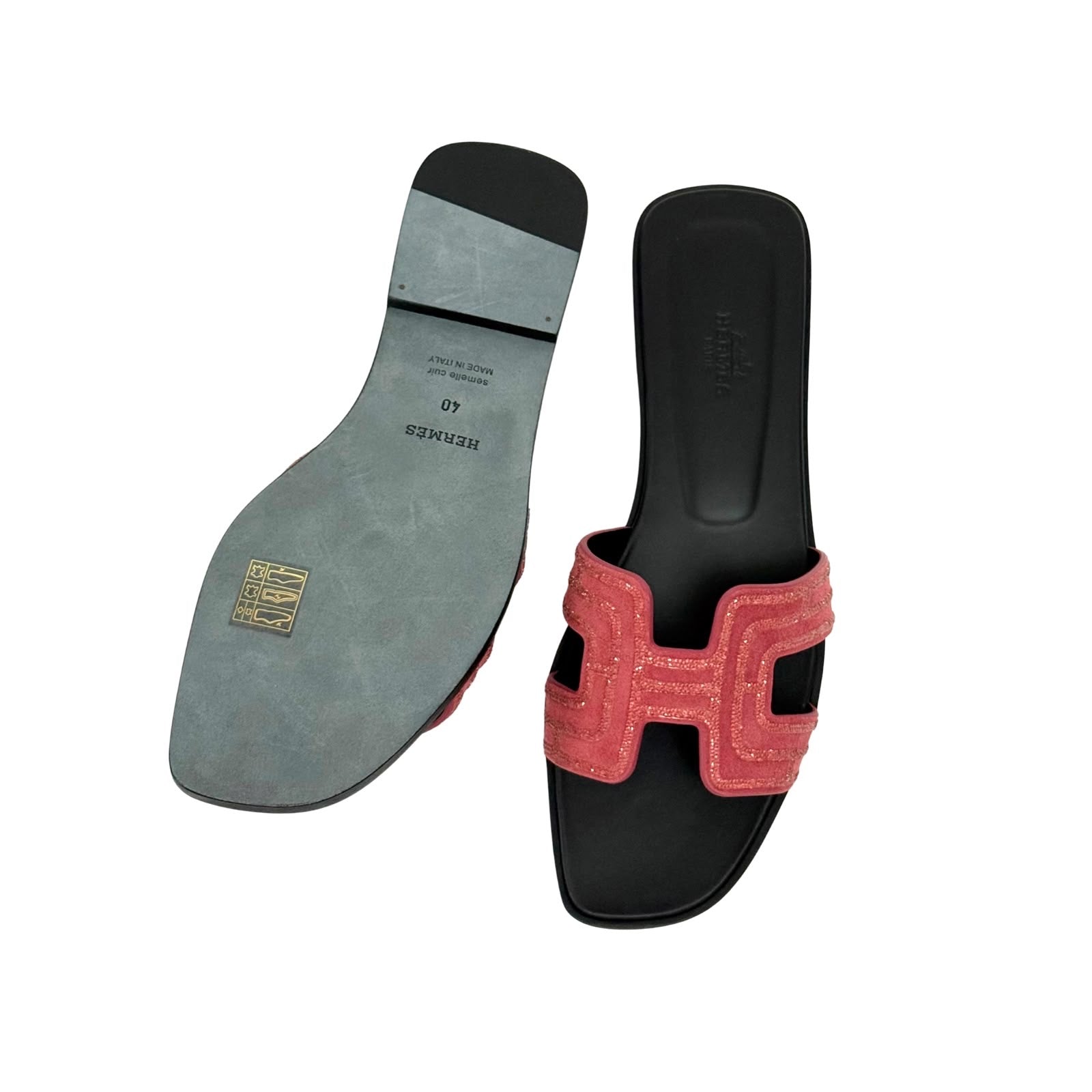 Hermes Limited Edition Oran Sandal Arcane Rose Amarante