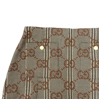 Gucci Brown GG Print Skirt