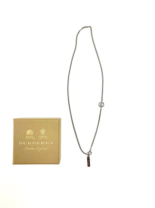 Burberry Silver TB Necklace