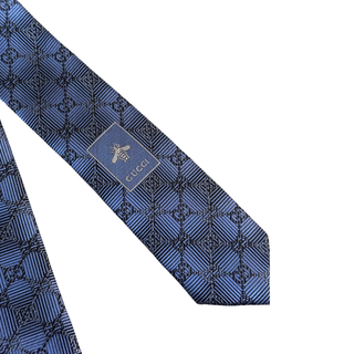 Gucci Silk Tie Blue GG
