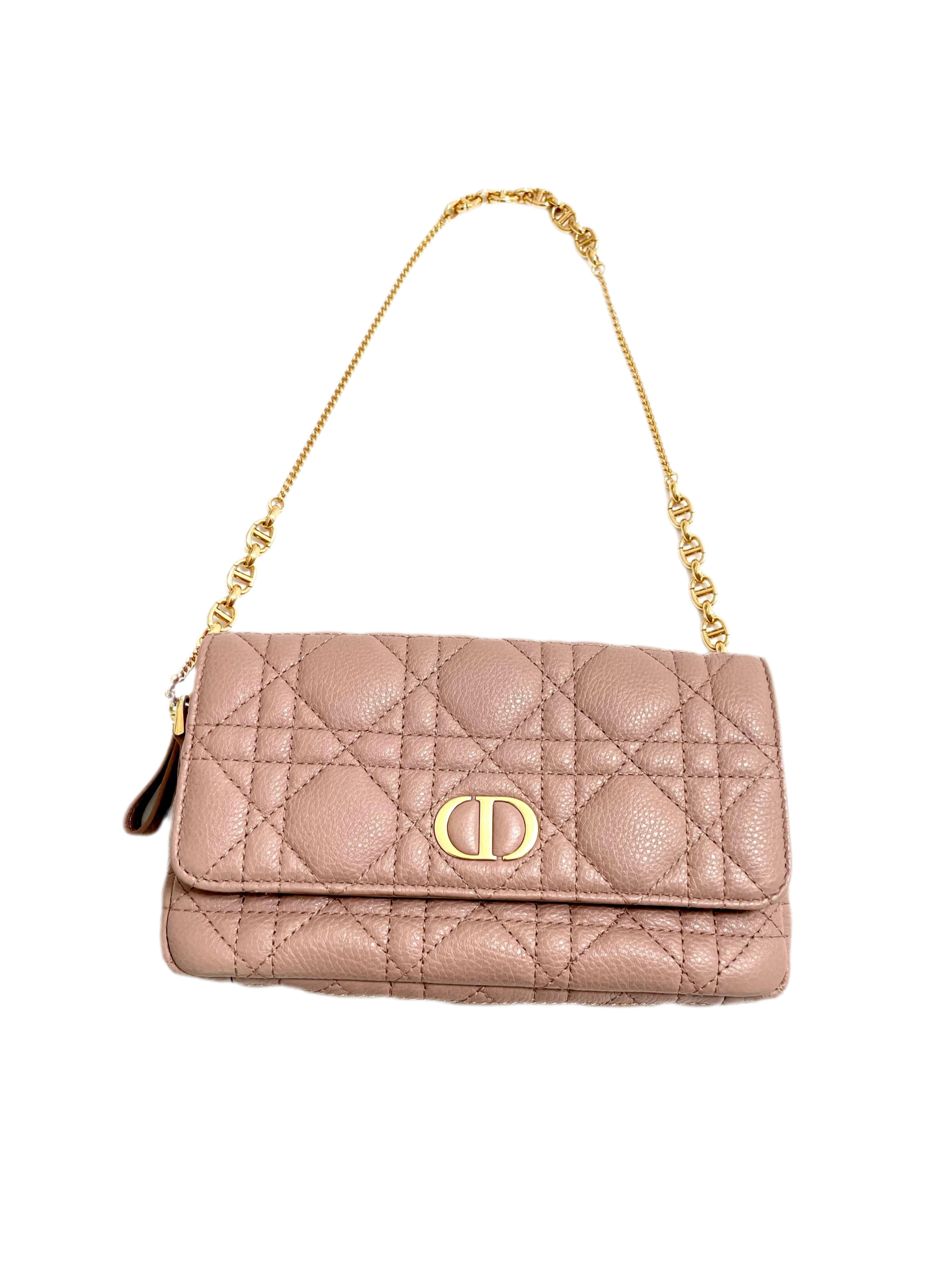Dior Rose Gold Small Caro Bag