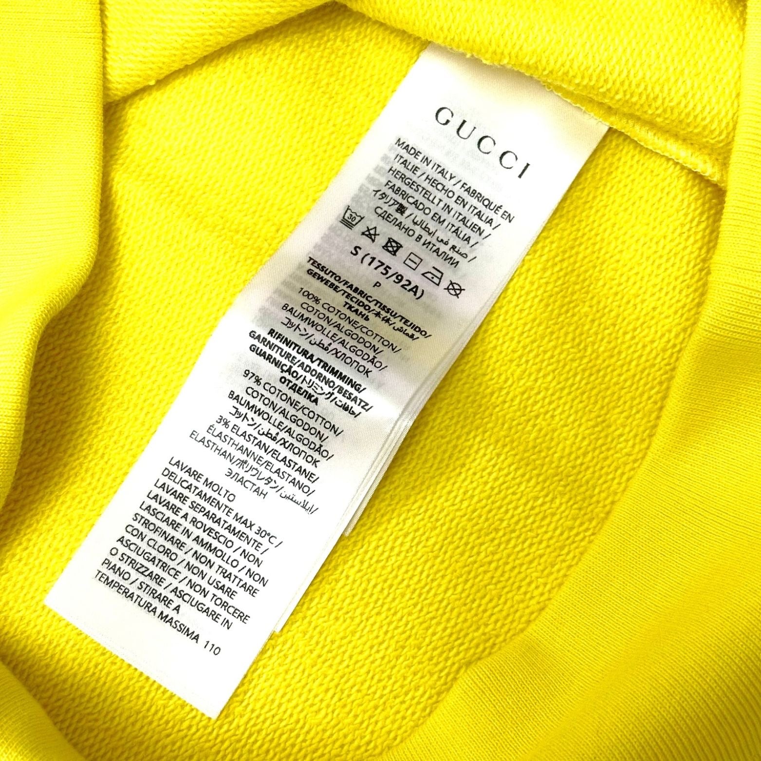 Gucci Hoody Yellow with Gucci Print