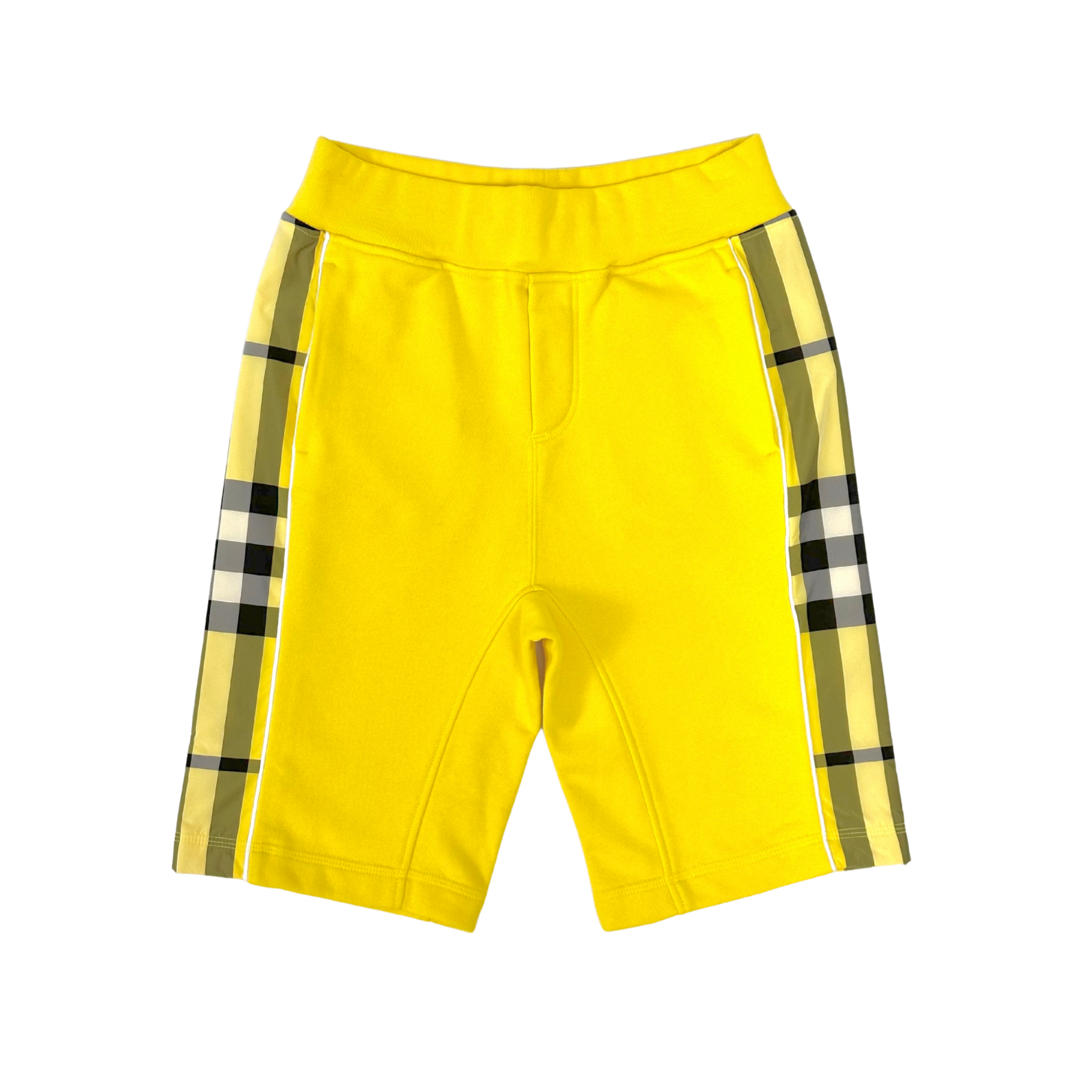 Burberry Yellow with Classic Vintage Design Shorts