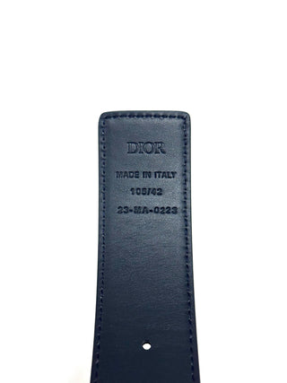 Christian Dior Reversible Belt Navy