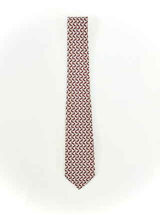 Gucci White / Red Silk Tie