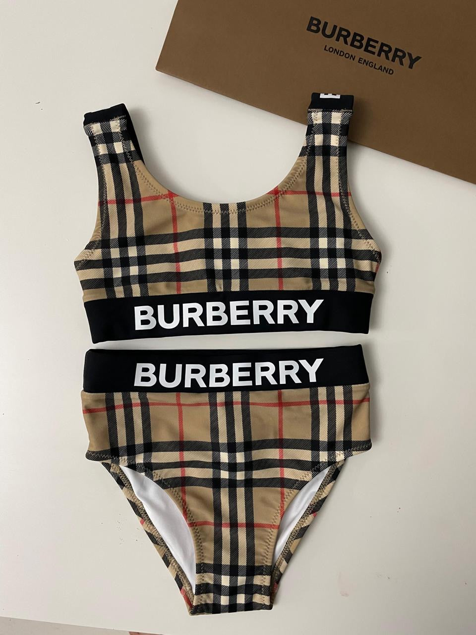 Burberry two piece best sale