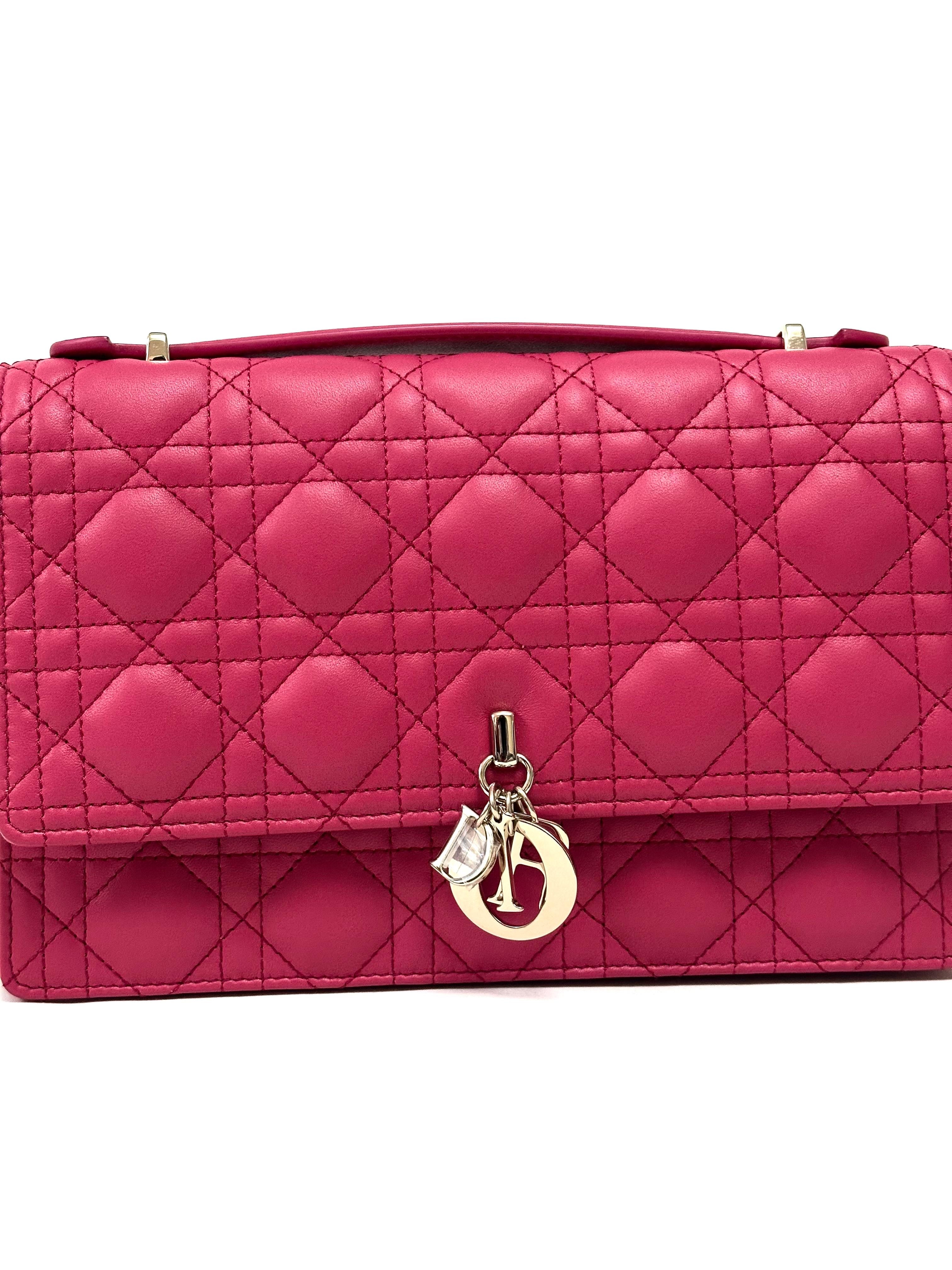 Dior Top Handle Bag Passion Pink