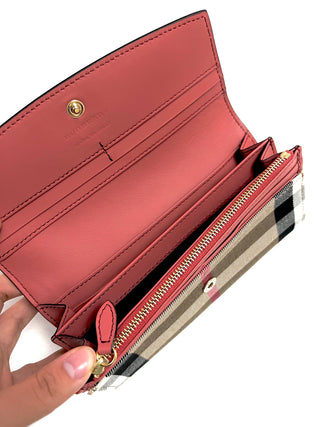Burberry Leather Classic Long Wallet