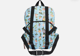 Burberry Rucksack Backpack Bag Bum Convertible Floral Blue