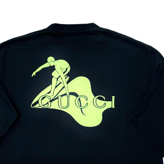 Gucci Long Sleeve Black with Green GG Print