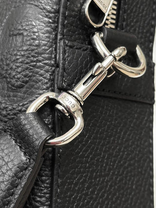 Gucci Big GG Laptop Bag Black Leather