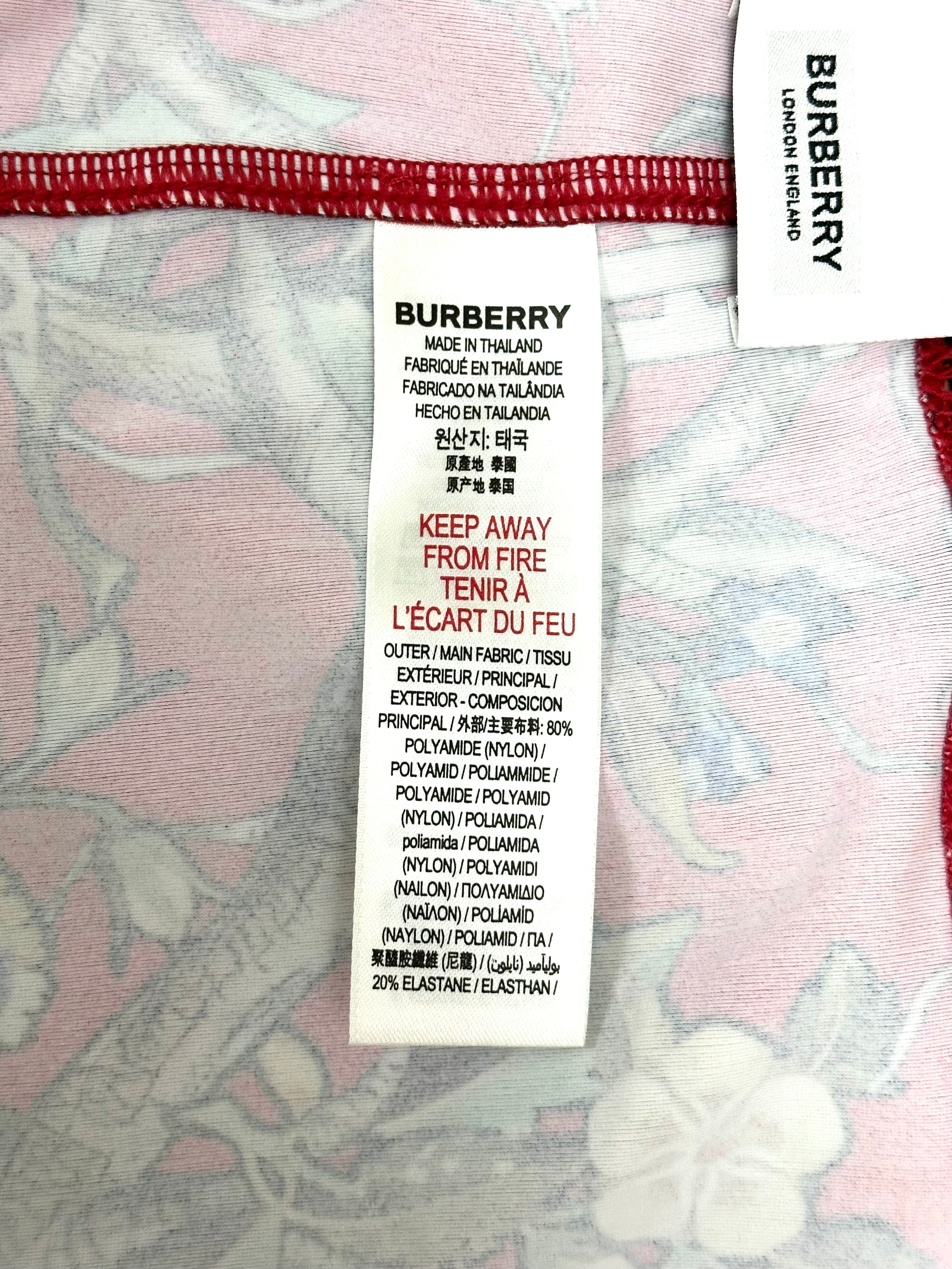 Burberry Red TB Logo Leggings
