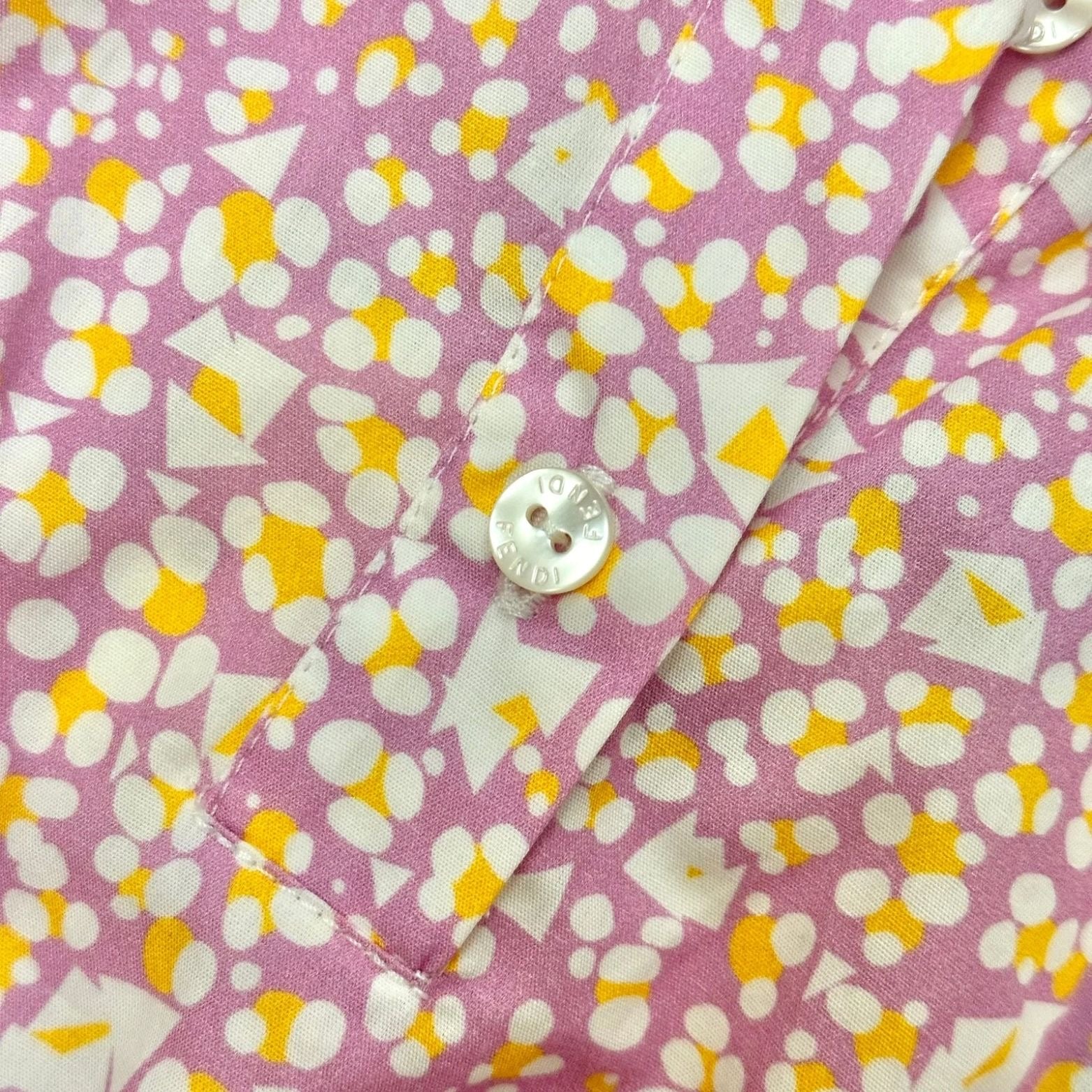 Fendi Animal Print Polo Shirt in Cotton