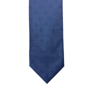 Gucci Navy With GG Print Silk Tie