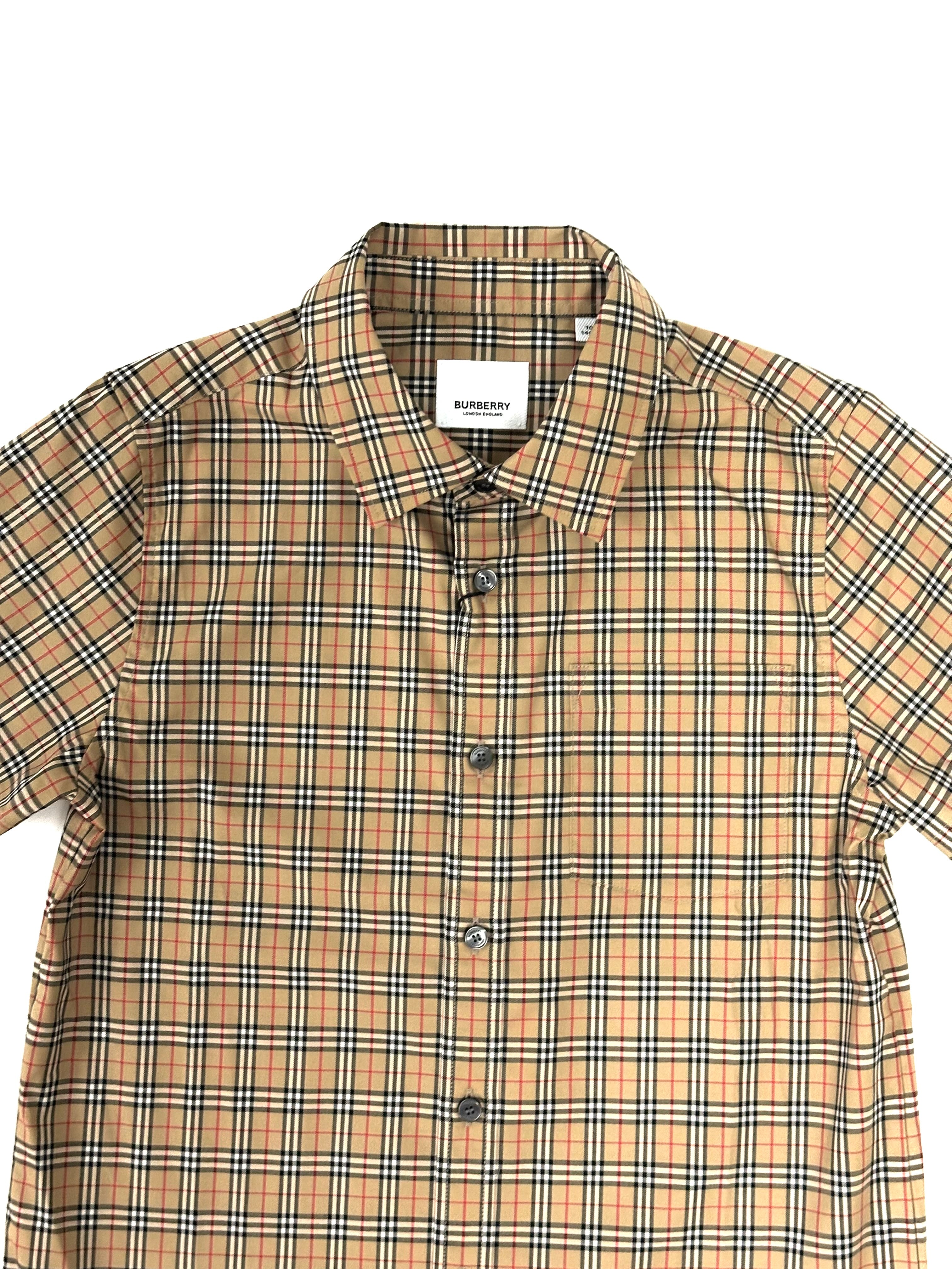 Burberry Classic Caro Patch Button Shirt