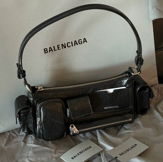 Balenciaga Super Busy Sling Bag in Arena Lambskin