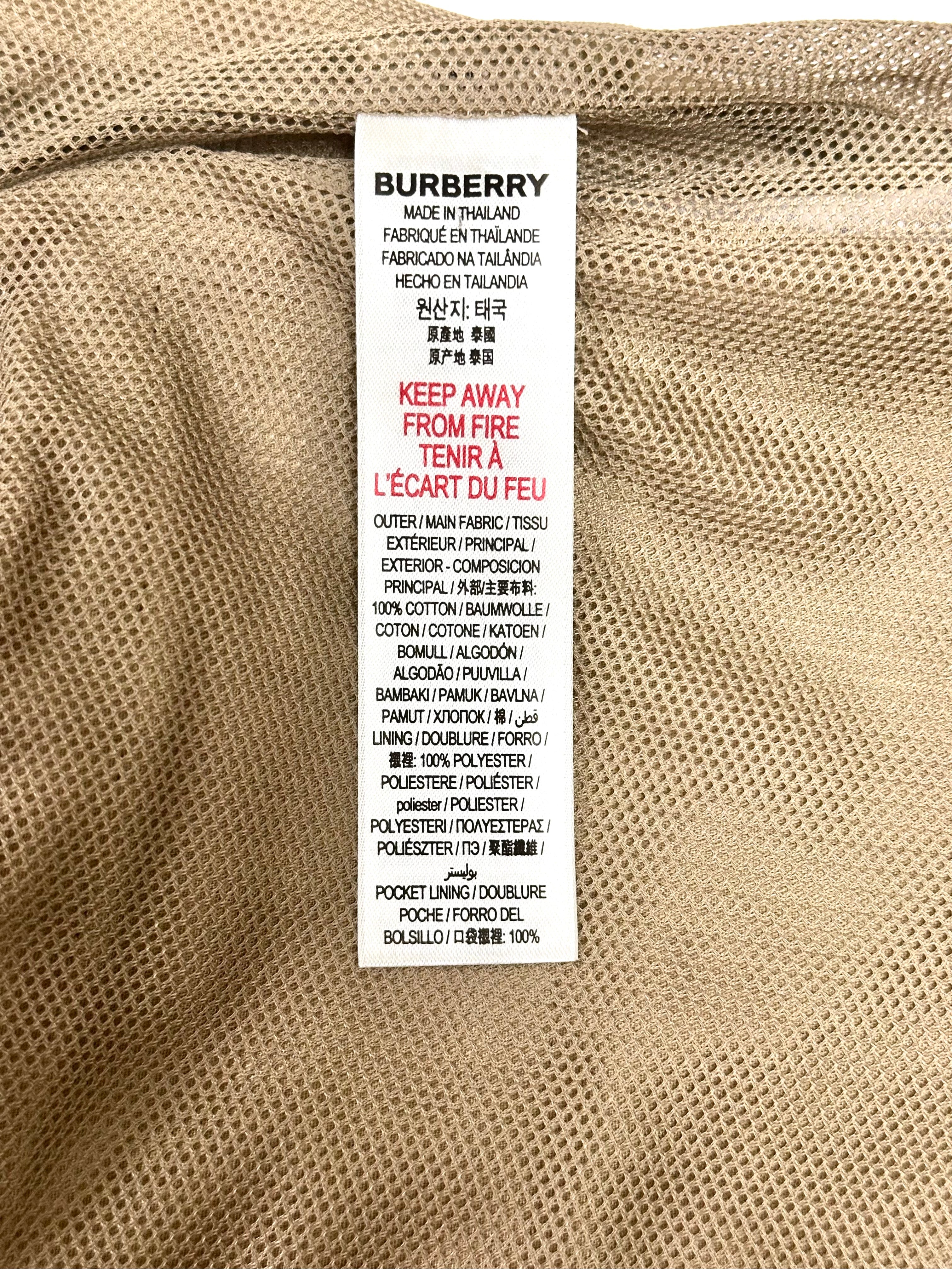 Burberry Iconic Bear Logo Silk Cotton Shorts